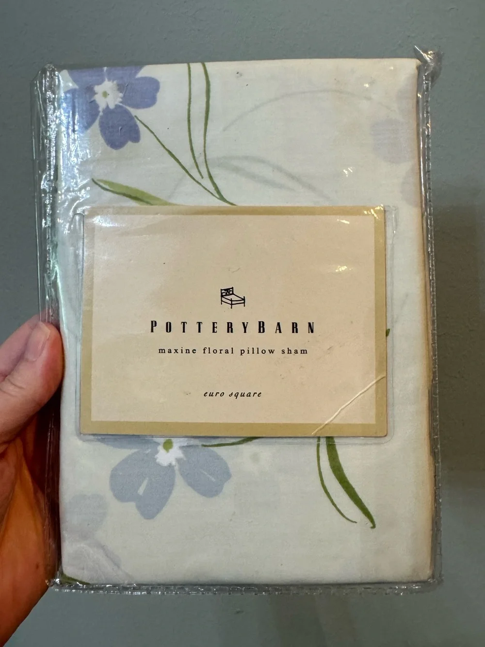 NWT Pottery Barn Maxine Floral Pillow Euro Square Sham
